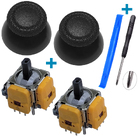 3D механізм PS5 Dualsense із датчиком холу 2 шт + стік V1 чорний 2 шт + викрутка + лопатка