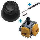 3D механізм PS5 Dualsense із датчиком холу 1 шт + стік V1 чорний 1 шт + викрутка