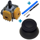 3D механізм PS5 Dualsense із датчиком холу 1 шт + стік V2 сірий 1 шт + викрутка + лопатка