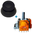 Електромагнітний 3D механізм стик джойстика PS5 (з датчиком TMR) (Ginfull) 1 шт + стік V2 сірий