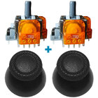 3D механізм стик джойстика PS5 (з датчиком TMR) 2 шт + стік V1 чорний 2 шт