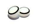 PS4 силиконові накладки на стики dualshock 4 (White-Black) (2шт)