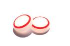 PS4 силиконові накладки на стики dualshock 4 (White-Red) (2шт)