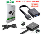 Кабель-перехідник HDMI TO VGA + аудіо вихід + додаткове харчування (Ugreen) Оригінал
