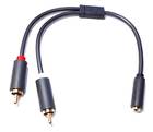 Кабель аудіо 2 RCA (тато) jack 3.5mm (мама) Оригінал (Ugreen)
