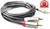 Кабель аудіо jack 3.5 mm - 2 RCA-(тюльпани) (2 м) Елітний Ugreen Оригінал