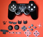 Корпус дротового джойстика PS2 + кнопки (Black) (Premium)
