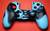 PS4 силіконовий чохол для джойстика (Камуфляж)(Blue-black)