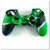 PS4 силіконовий чохол для джойстика (Камуфляж)(Green-black)