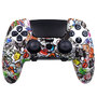 Силиконовый чехол для геймпада PS5 Dualsense Edge граффити (AG-PS5315H)