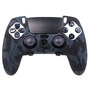 Силиконовый чехол для геймпада PS5 Dualsense Edge (черный камуфляж)