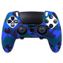 Силиконовый чехол для геймпада PS5 Dualsense Edge (синий камуфляж)
