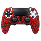 Силіконовий чохол для геймпада PS5 Dualsense Edge (принт пейслі RED)