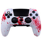 Силіконовий чохол для геймпада PS5 Dualsense Edge (white-red)