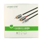 Кабель аудіо jack 3.5 mm - 2 RCA-(тюльпани) (1.5 м) Ugreen Original