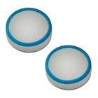 Силіконові накладки на стики Nintendo Switch 2 шт білий/синій кант