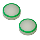 Силіконові накладки на стики Nintendo Switch 2 шт білий/зелений кант