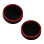 Cиликоновые накладки на стики Nintendo Switch 2 шт черные/красный кант