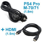 Кабель живлення для PS4 Pro CUH-700xX / CUH-710xX + HDMI кабель (1.5 м)