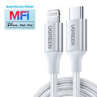 Кабель USB Type C - Lightning для заряджання iPhone 13 / Macbook Pro PD 20W silver