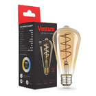 Лампа LED Vestum філамент (вінтаж) golden twist ST64 Е27 4Вт 220V 2500К
