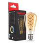 Лампа LED Vestum филамент (винтаж) golden twist ST64 Е27 6Вт 220V 2500К