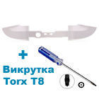 Бампер LB-RB кнопки Xbox Series S / Xbox Series X (REV. 4) білий + викрутка Т8