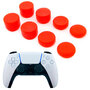 Силиконовые накладки для геймпада PS5 Dualsense комплект 8 шт. красного цвета 