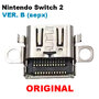 USB Type-C разъем питания для Nintendo Switch 2 VER. B (верх) оригинал