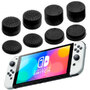 Силиконовые накладки на стики для Nintendo Switch Oled черный 8 шт
