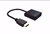 Адаптер перехідник HDMI to VGA + аудіо вихід + додаткове живлення Vention (Оригінал)