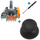 Електромагнітний 3D механізм стик джойстика PS4 (датчик TMR) 1 шт + стік V1 чорний + викрутка