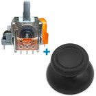 Електромагнітний 3D механізм стик джойстика PS4 (з датчиком TMR) (Ginfull) 1 шт + стік V1 чорний