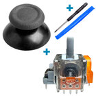 Електромагнітний 3D механізм стик джойстика PS4 (датчик TMR) 1 шт + стік V2 сірий + викрутка + лопатка