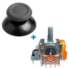 Електромагнітний 3D механізм стик джойстика PS4 (з датчиком TMR) (Ginfull) 1 шт + стік V2 сірий