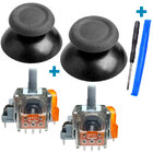 Електромагнітний 3D механізм джойстика PS4 (TMR) 2 шт + стіки V2 сірі 2 шт + викрутка + лопатка