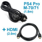 Кабель живлення для PS4 Pro CUH-700xX / CUH-710xX + HDMI кабель (2.0 м)