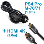 Кабель живлення для PS4 Pro CUH-700xX / CUH-710xX + HDMI кабель 4K (2.0 м)