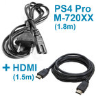 Кабель живлення для PS4 Pro (model CUH-720XX) + HDMI кабель 1.5 м
