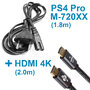Кабель питания для PS4 Pro (model CUH-720XX) + HDMI кабель 4K (2.0 м)
