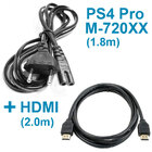Кабель живлення для PS4 Pro (model CUH-720XX) + HDMI кабель 2.0 м