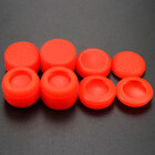 PS4 силіконові накладки високі професійні повний набір 8 in 1 червоний