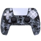 Силіконовий чохол для геймпада PS5 Dualsense (сірий камуфляж)