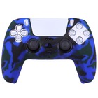 Силіконовий чохол для геймпада PS5 Dualsense (синій камуфляж)
