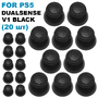 Стики грибки для Dualsense геймпада PS5 V1 Black (комплект 20 шт)