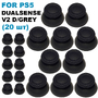 Стики грибки для Dualsens геймпада PS5 V2 Dark Grey (комплект 20 шт)