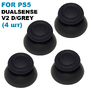 Стики грибки для Dualsens геймпада PS5 V2 Dark Grey (комплект 4 шт)