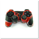 PS3 силіконовий чохол для джойстика (Камуфляж)(Red-black)
