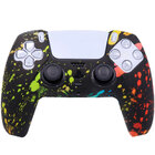 Силіконовий чохол для джойстика PS5 Dualsense чорний (принт графіті)