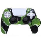 Силіконовий чохол для джойстика PS5 Dualsense камуфляжний чорно-зелений